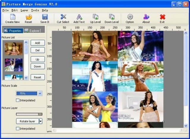 افضل برنامج دمج وتجميع الصور في صورة واحدة للكمبيوتر Picture Merge