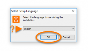اختر اللغة في برنامج افاست vpn للكمبيوتر 